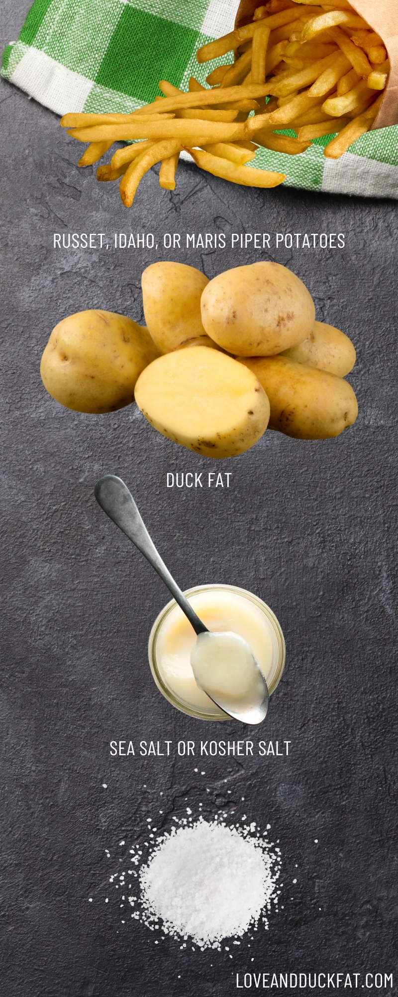 Duck Fat Fries Ingredients
