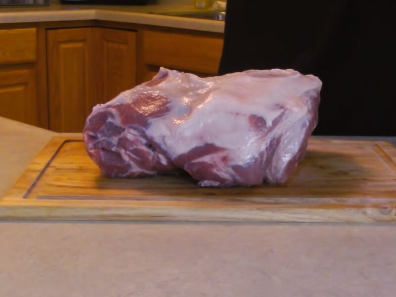 large bone-in pork meat